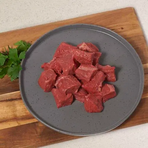 lean diced beef