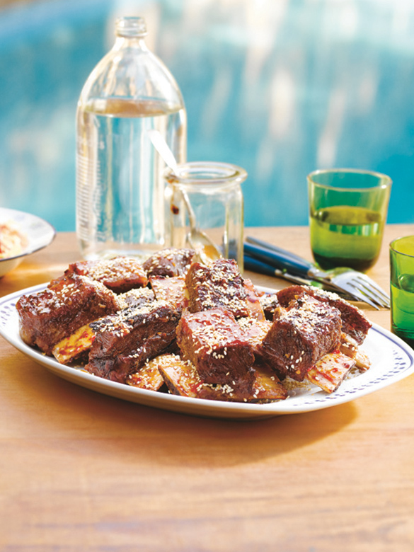 sweet chilli soy and sesame beef ribs