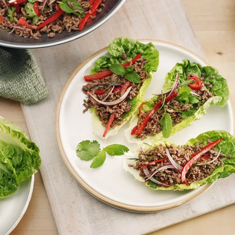 beef mince lettuce cups 775