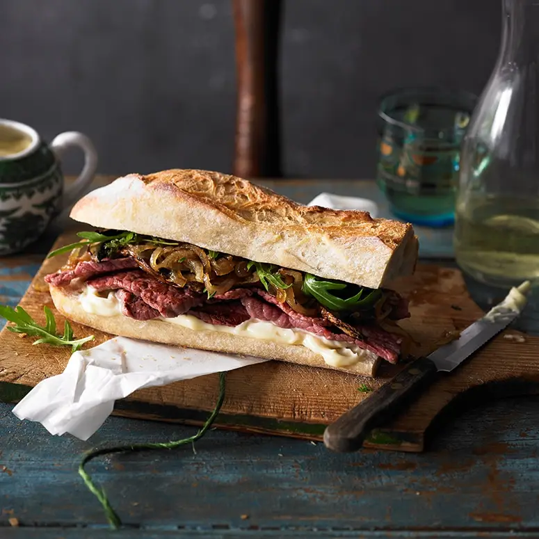 gourmet steak sandwich sq